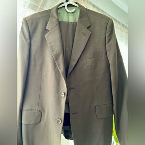 Men's Classic dark olive green 2 piece suit